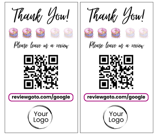 Review Cards - Bakery Style #4 - Google - Business Card