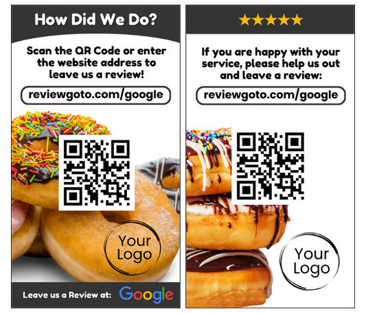 Review Cards - Bakery Style #5 - Google - Business Card