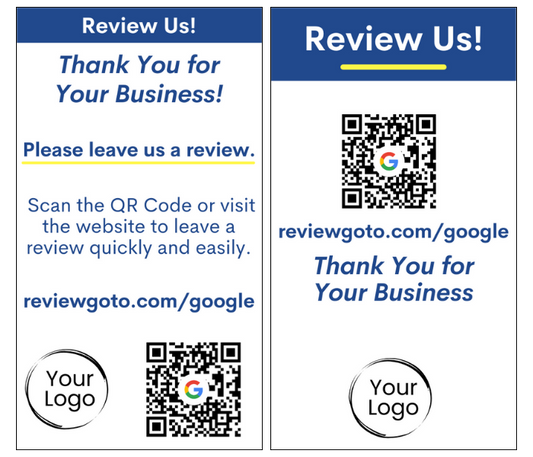 Review Cards - Basic Style #1 - Google - Business Card
