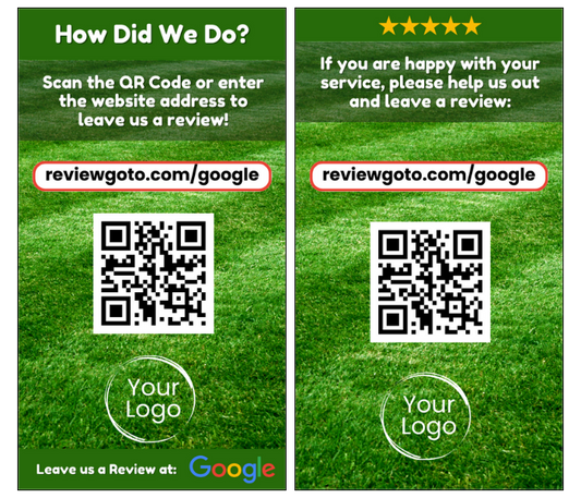Review Cards - Landscaper Style #1 - Google - Business Card