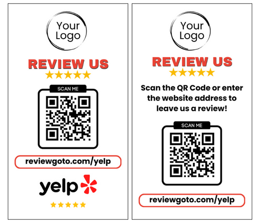 Review Cards - Minimal Style #1 - Yelp - Business Card