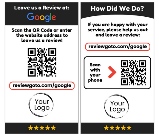 Review Cards - Modern Style #2 - Google - Business Card
